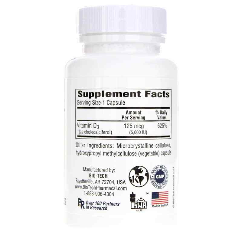 D3-5 5,000 IU, by Bio-Tech Pharmacal, image #2