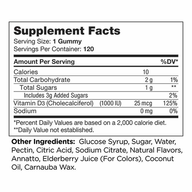 D3 Gummies, 60 Gummies, by Chapter One, image #4
