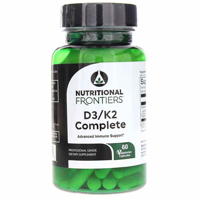 D3/K2 Complete, 60 Veg Capsules, by Nutritional Frontiers