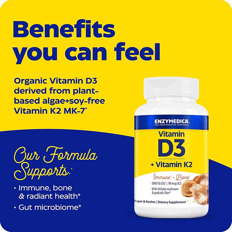 D3 + Vitamin K2, by Enzymedica, image #2