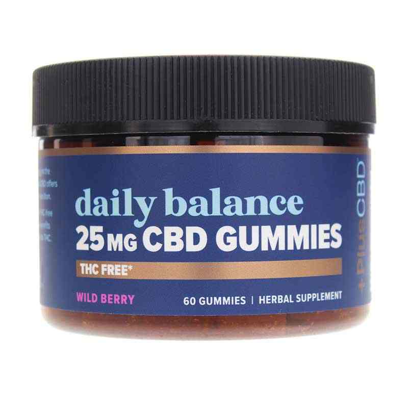 Daily Balance THC Free CBD 25 Mg, 60 Gummies, by PlusCBD Oil
