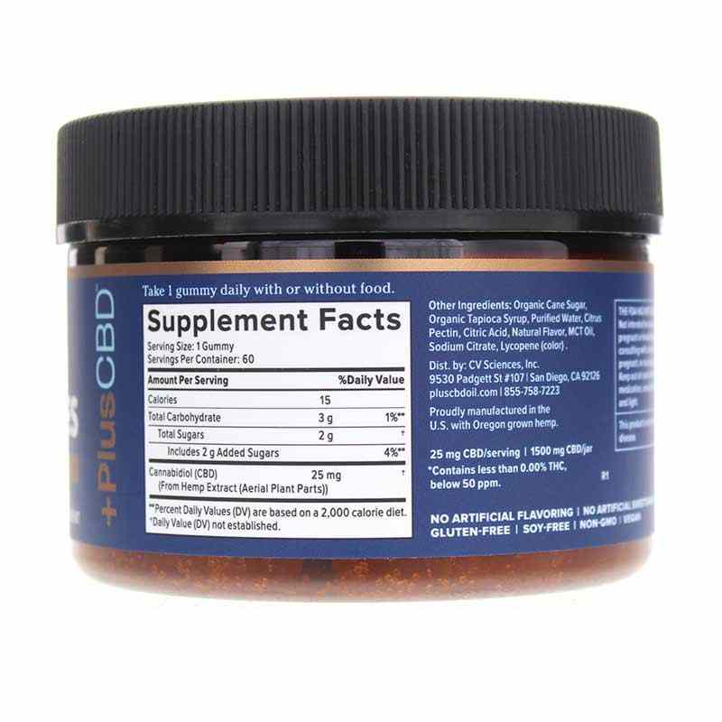 Daily Balance THC Free CBD 25 Mg, 60 Gummies, by PlusCBD Oil, image #2