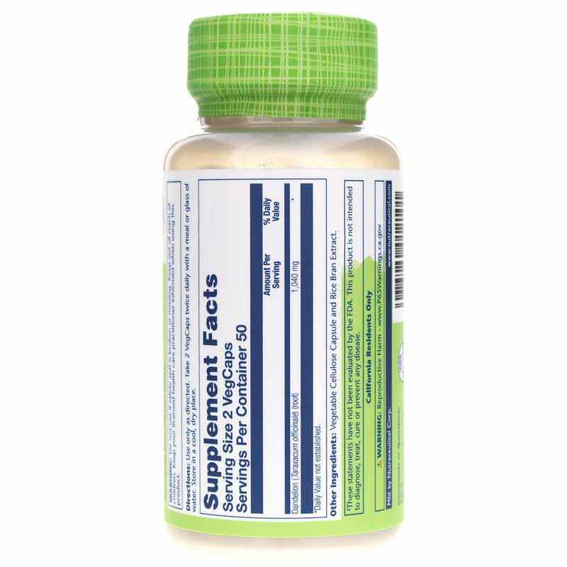 Dandelion, 100 Veg Capsules, by Solaray, image #3