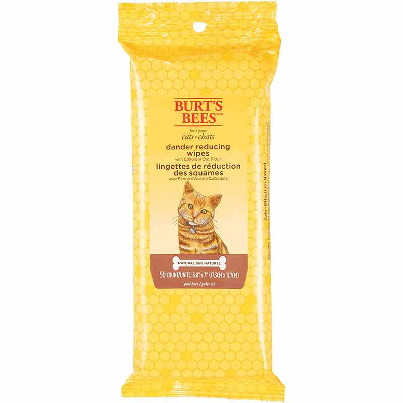 Dander Reducing Wipes for Cats, by Burt's Bees Pets
