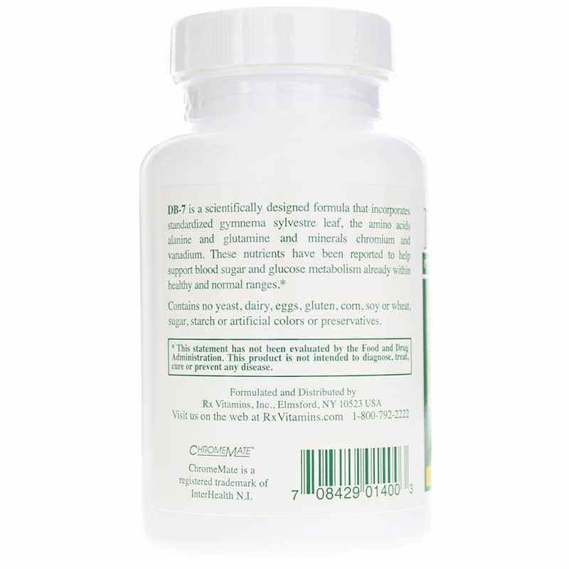 DB-7 Balanced Sugar & Carbohydrate Metabolism, by Rx Vitamins, image #3