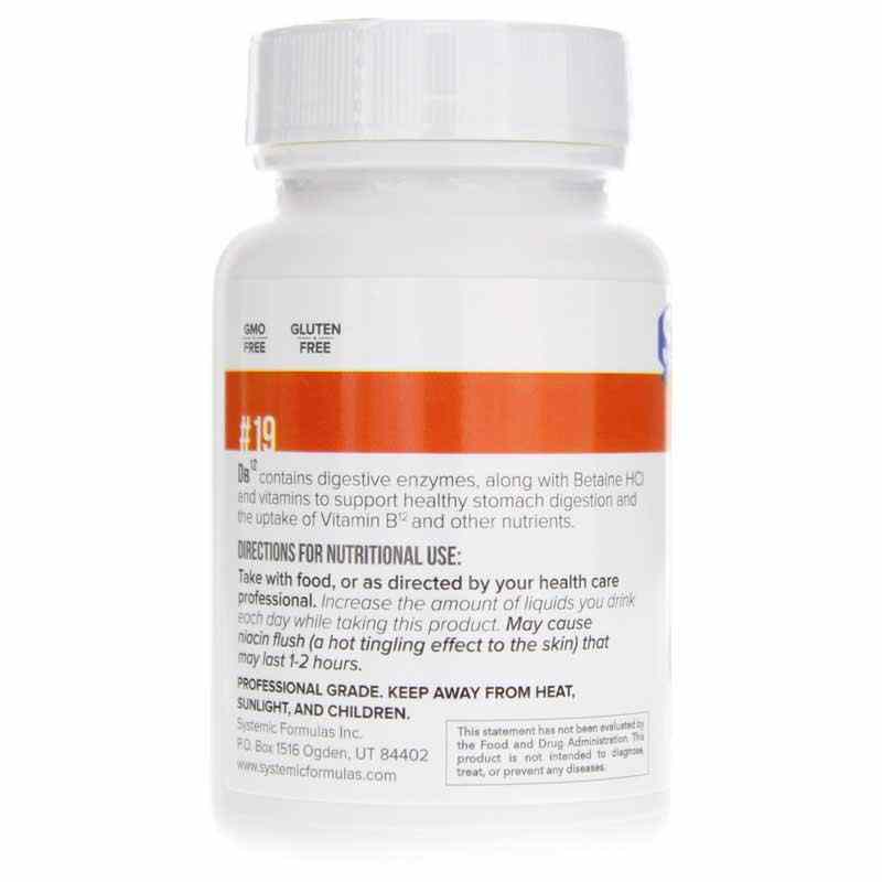 DB12 Digestives + Vitamin B12, by Systemic Formulas, image #3