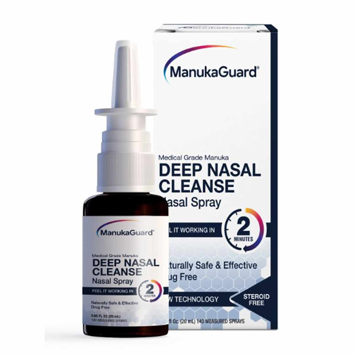 Deep Nasal Cleanse Nasal Spray, .65 Oz, by Manukaguard