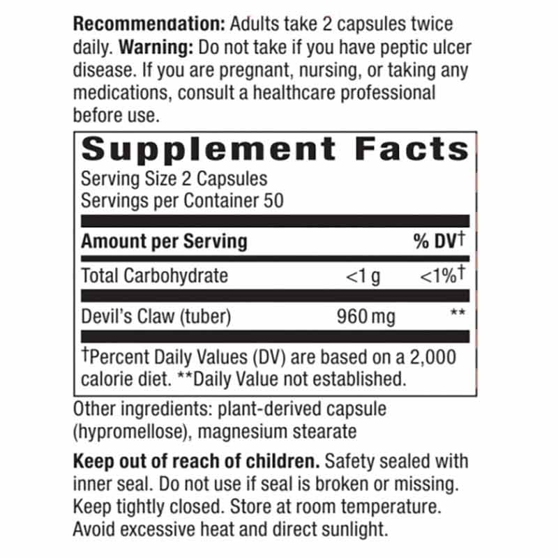 Devil's Claw Secondary Root, by Natures Way, image #2