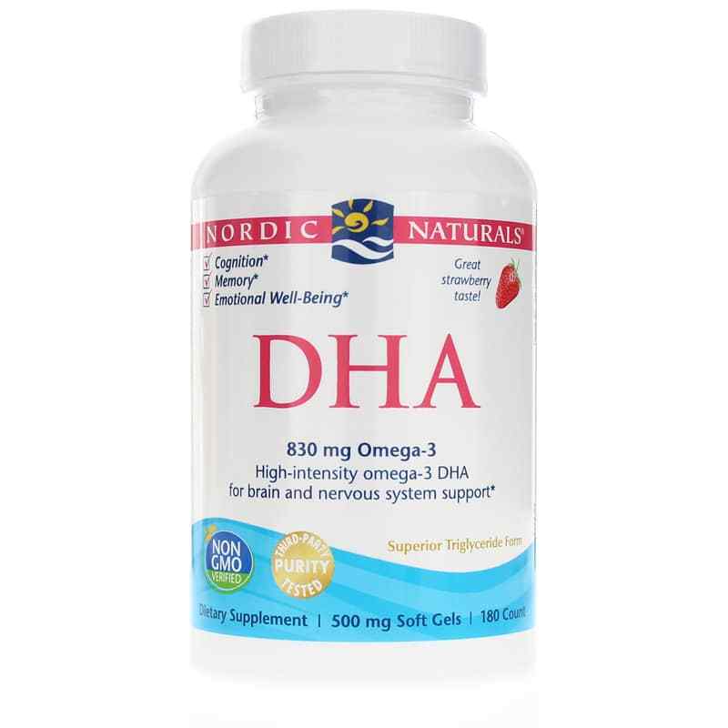 DHA Strawberry, 180 Softgels, by Nordic Naturals