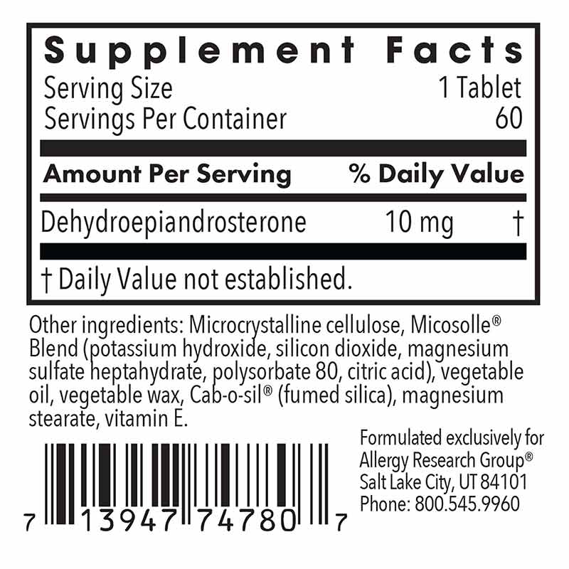 DHEA 10 Mg, by Allergy Research Group, image #3