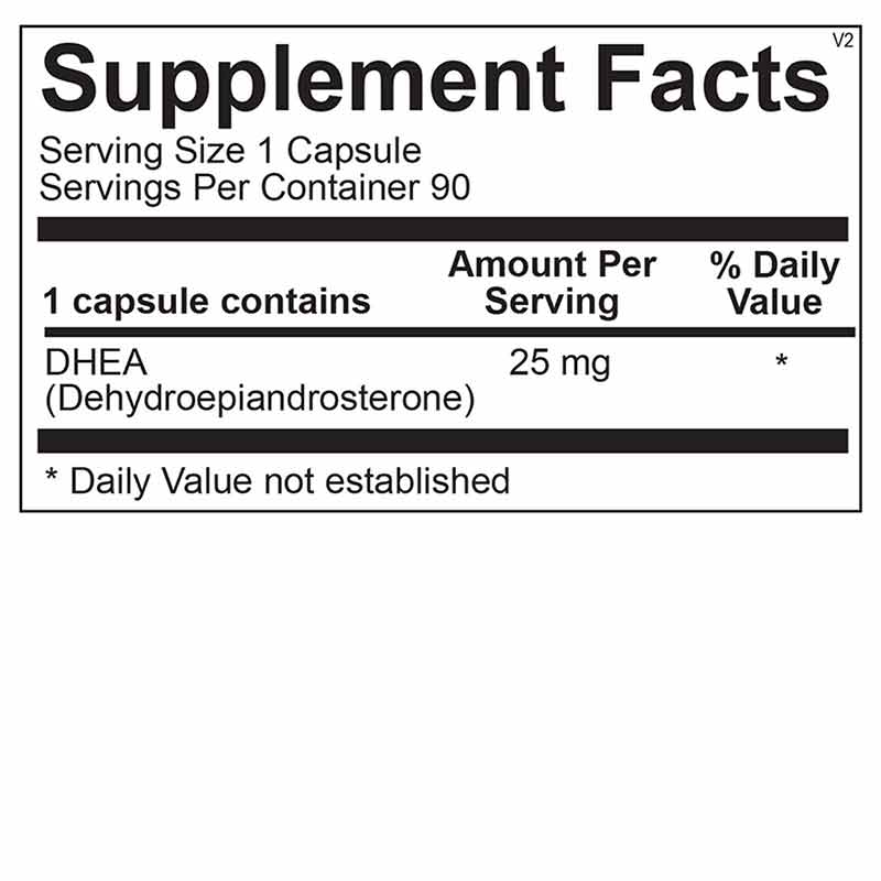 DHEA 25 Mg, by Ortho Molecular, image #2