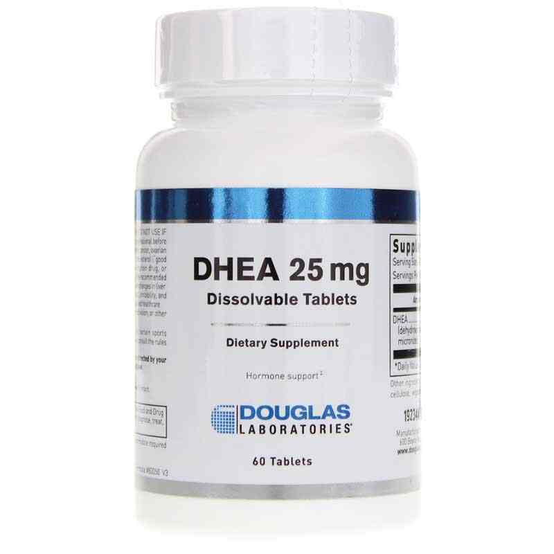 DHEA 25 Mg Dissolvable Tablets, 60 Tablets, by Douglas Laboratories