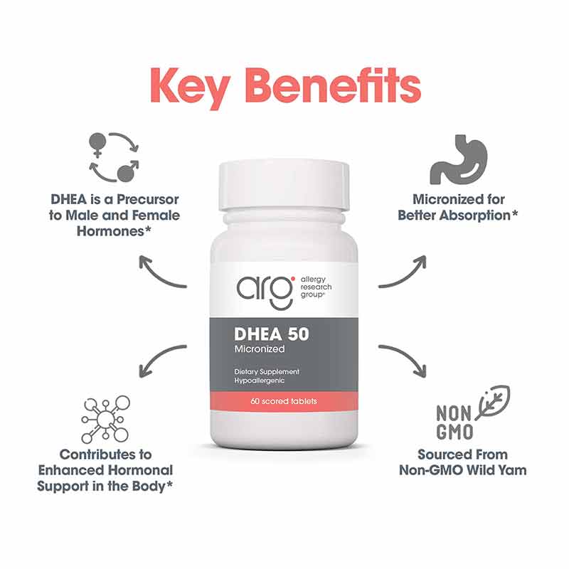 DHEA 50 Mg, by Allergy Research Group, image #5