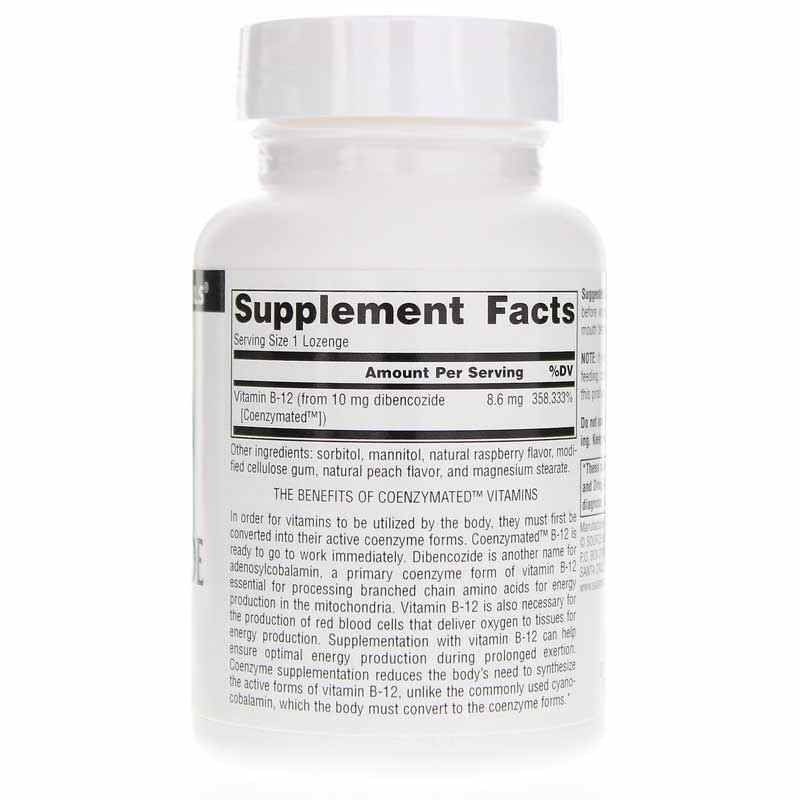 Dibencozide Coenzymated B-12, 120 Lozenges, by Source Naturals, image #2
