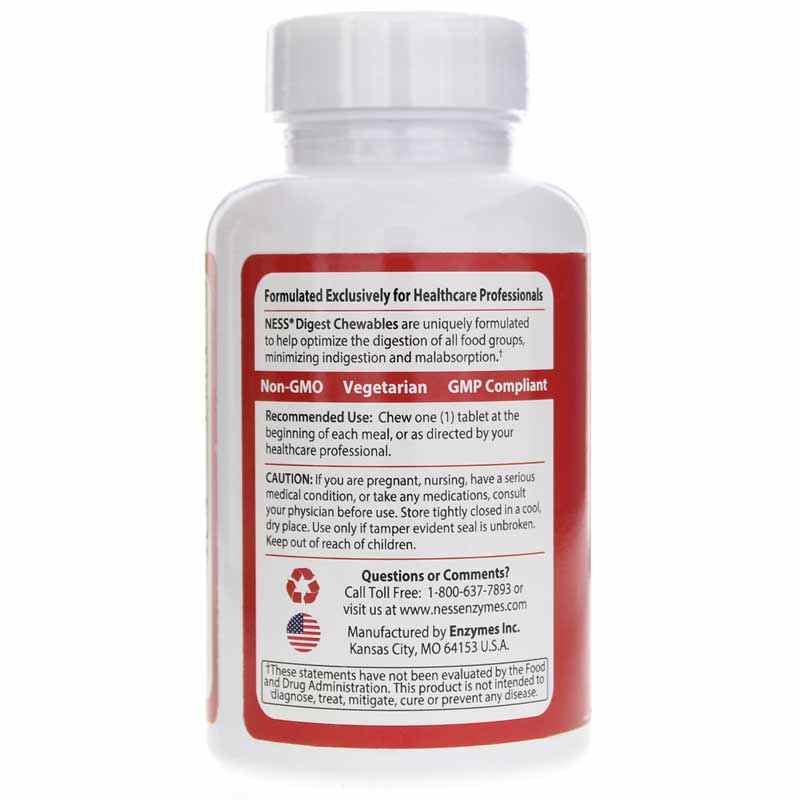Digest Chewables Formula 22, by Ness Enzymes, image #3