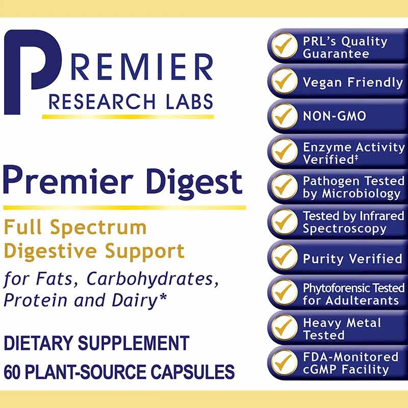 Digest Full-Spectrum Digestive Support, by Premier Research Labs, image #2