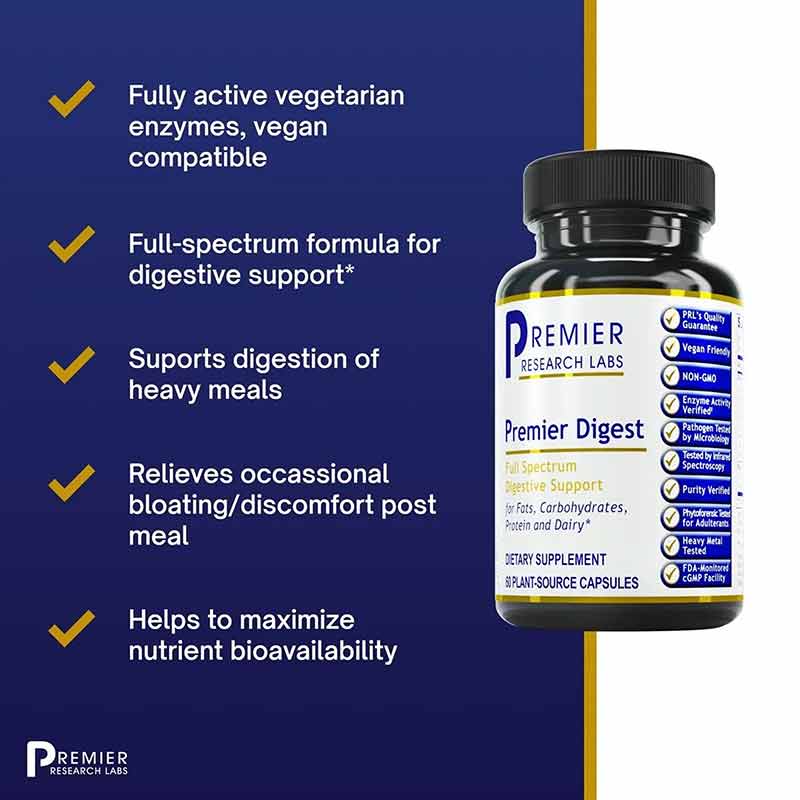 Digest Full-Spectrum Digestive Support, by Premier Research Labs, image #6