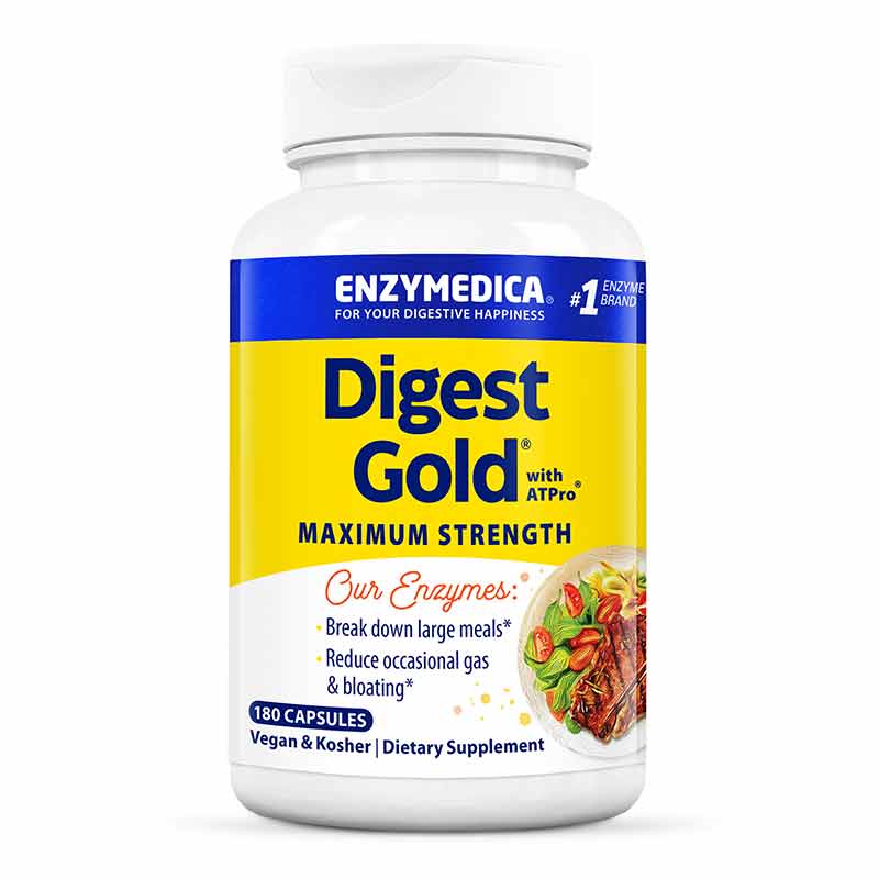 Digest Gold with ATPro, 180 Capsules, by Enzymedica