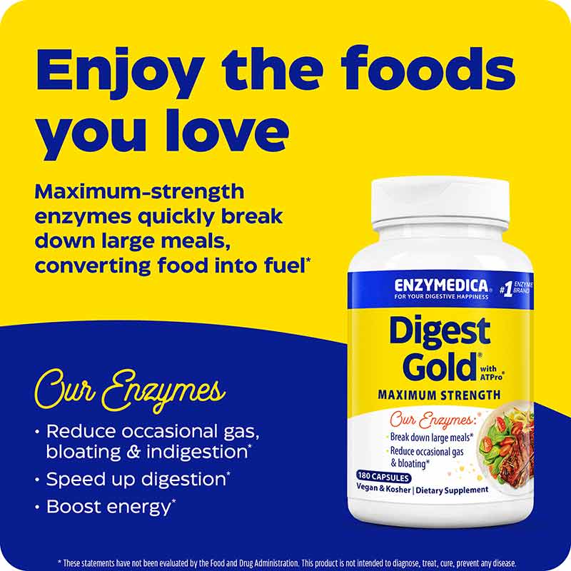 Digest Pro Atpro Digest Gold with ATPro, Enzymedica – Professional Supplement Center