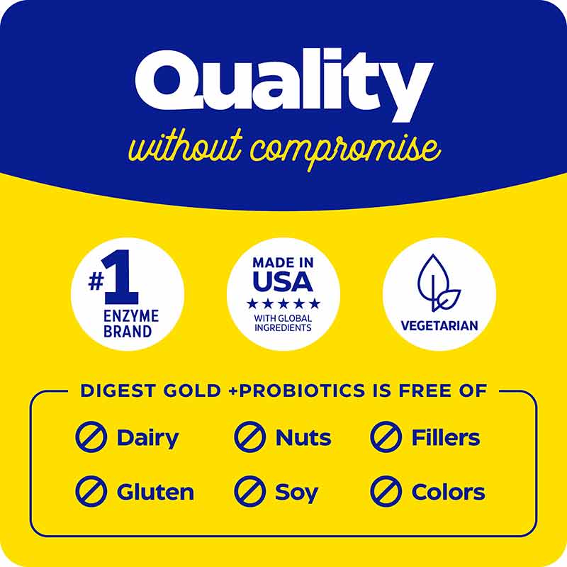Digest Gold + Probiotics, 90 Capsules, by Enzymedica, image #6