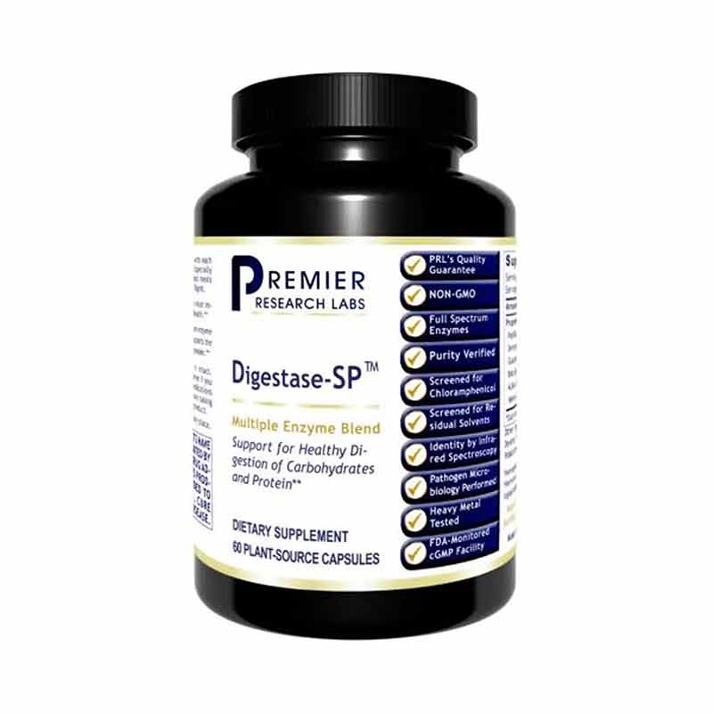 Digestase-SP Multi-Enzyme Digestive Support, by Premier Research Labs