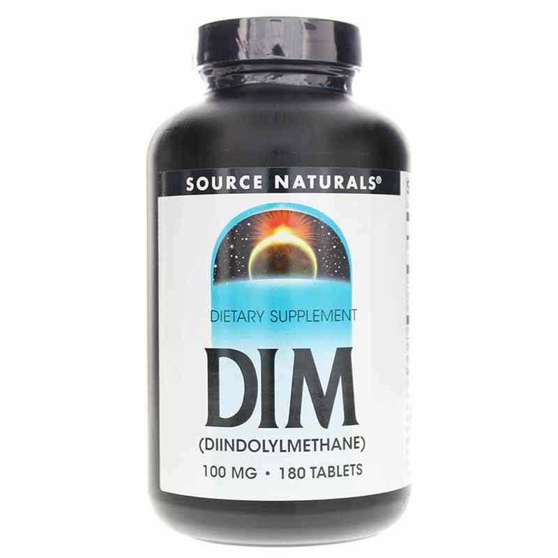 DIM 100 Mg, 180 Tablets, by Source Naturals