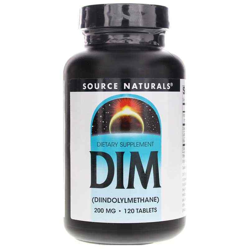 DIM 200 Mg, 120 Tablets, by Source Naturals