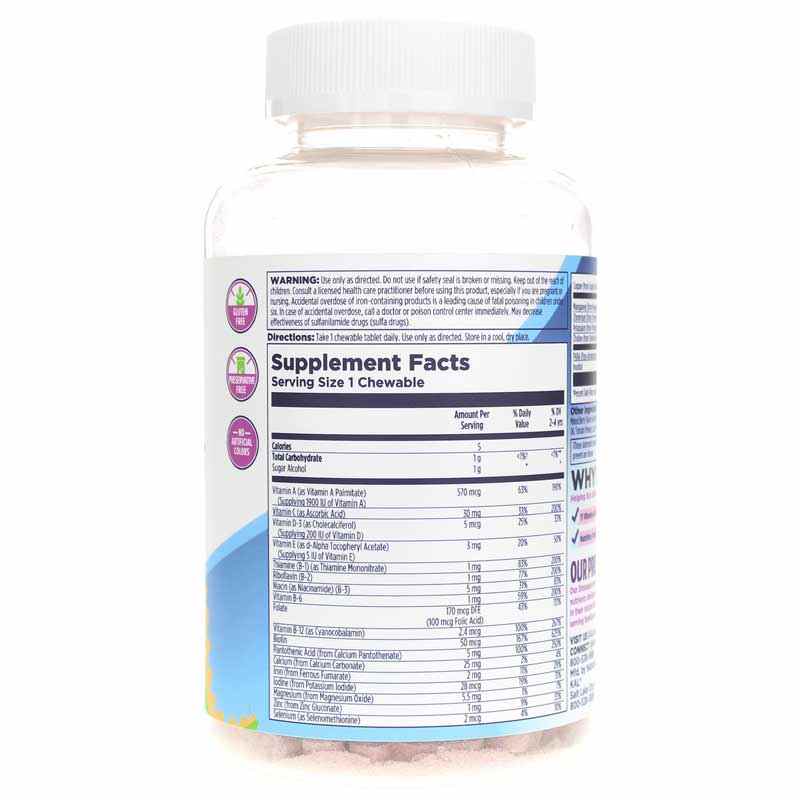 Dinosaurs MultiSaurus Vitamins & Minerals, Mixed Berry, 90 Chewables, by Kal, image #2