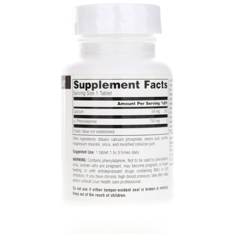 DLPA 750 Mg, 30 Tablets, by Source Naturals, image #2