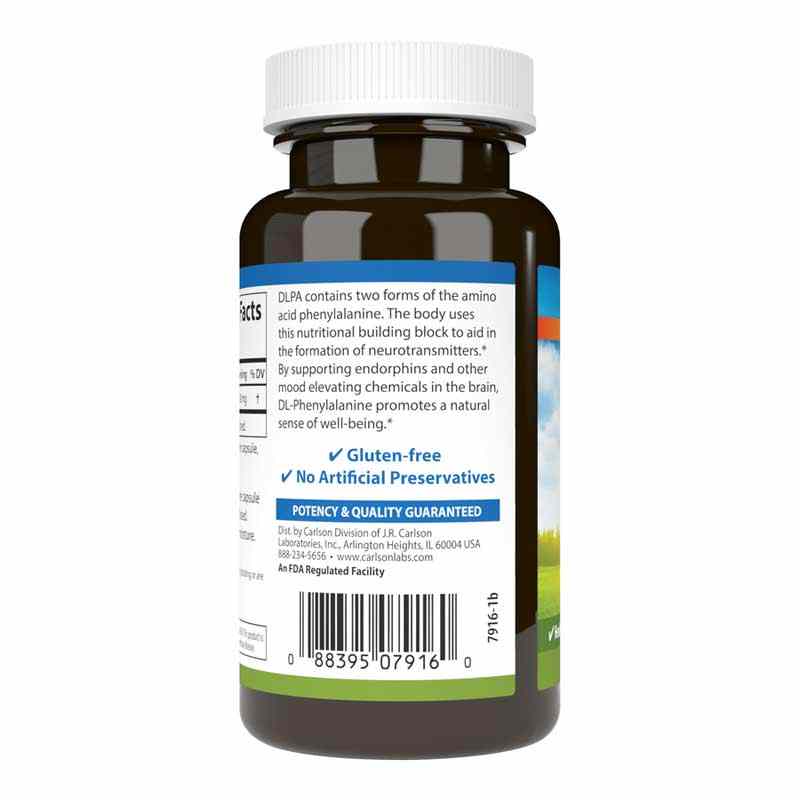 DLPA DL-Phenylalanine, by Carlson Labs, image #3
