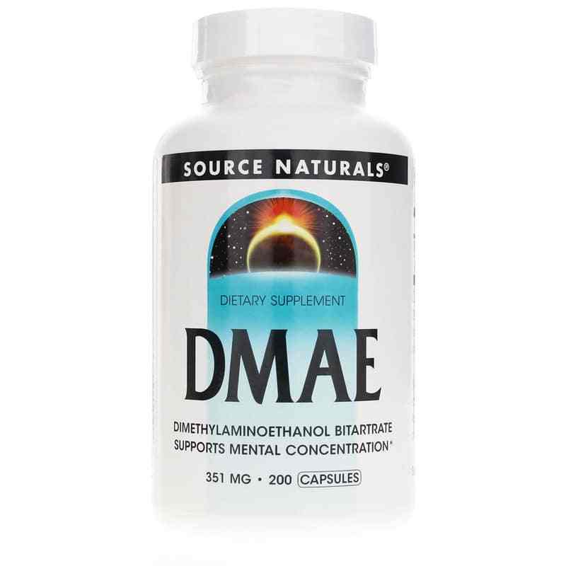 DMAE 351 Mg, 200 Capsules, by Source Naturals