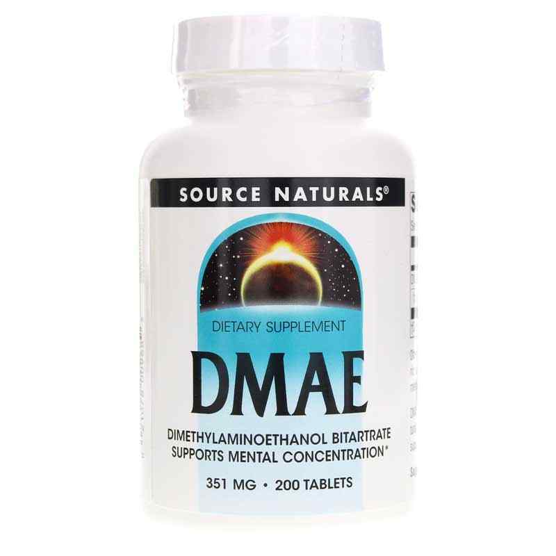 DMAE 351 Mg Tablets, 200 Tablets, by Source Naturals