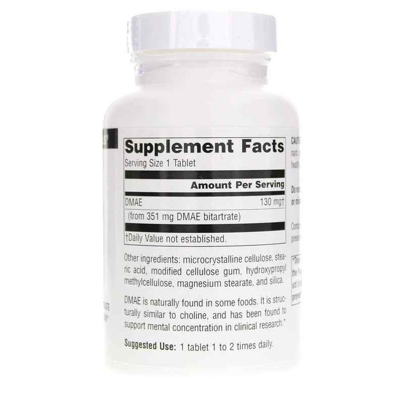 DMAE 351 Mg Tablets, 200 Tablets, by Source Naturals, image #2