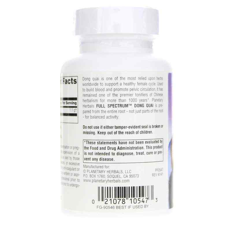 Dong Quai 550 Mg Full Spectrum, 60 Capsules, by Planetary Herbals, image #3