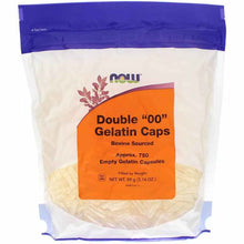 Double 00 Empty Gelatin Caps, 750 Gel Capsules, by NOW Foods