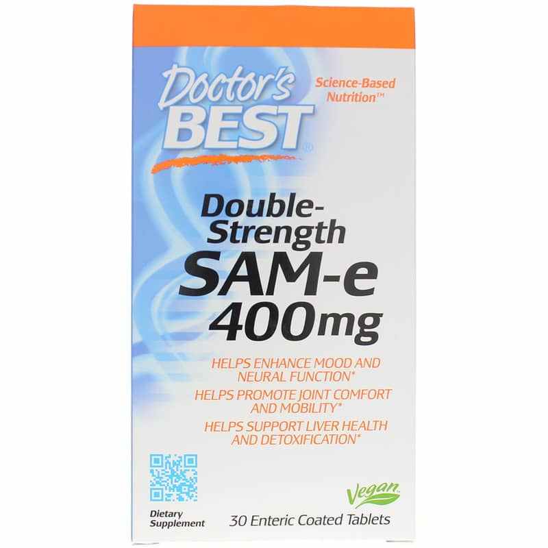 Double Strength SAM-e 400 Mg, 30 Enteric Coated Tablets, by Doctors Best