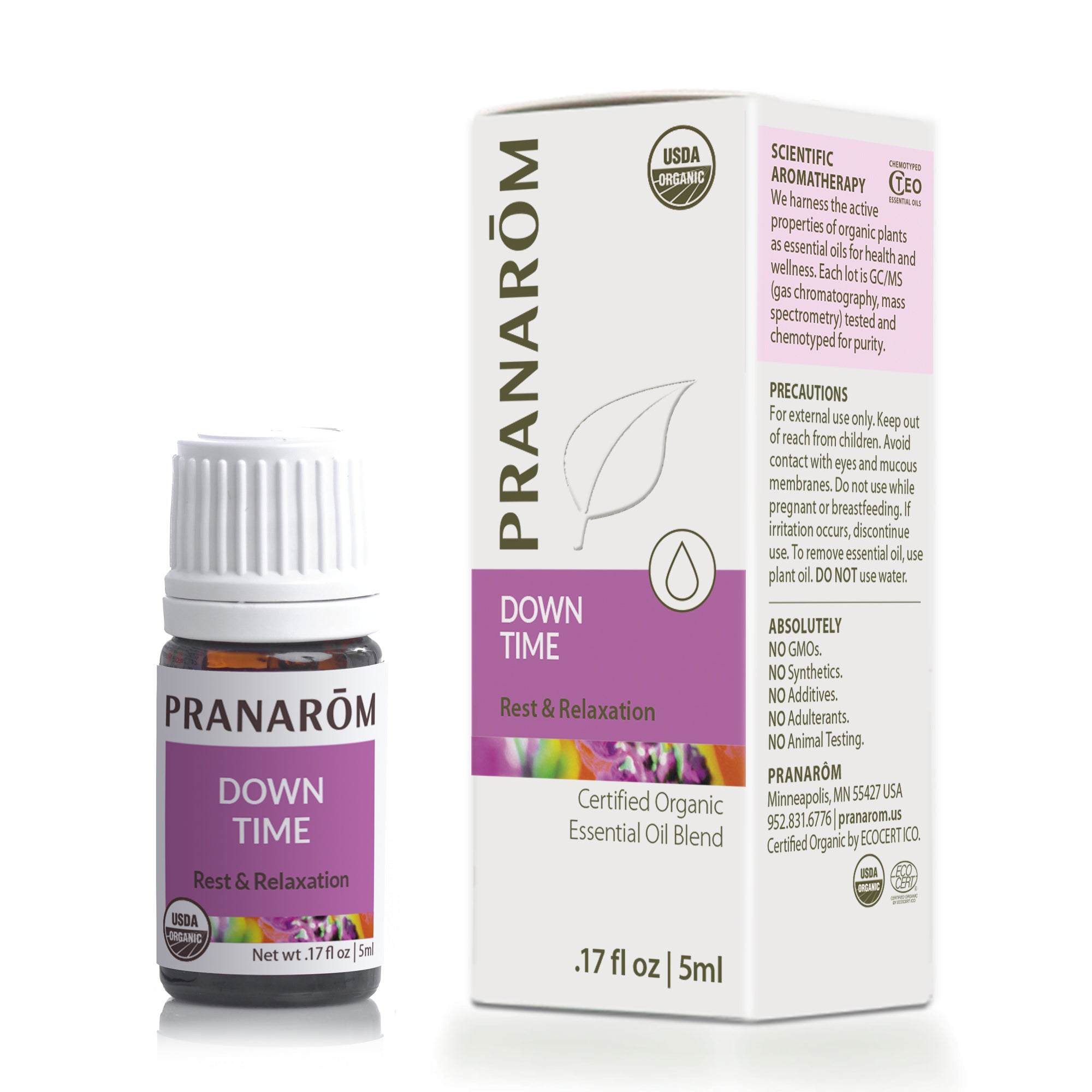 Down Time Essential Oil Blend, .17 Oz, by Pranarom