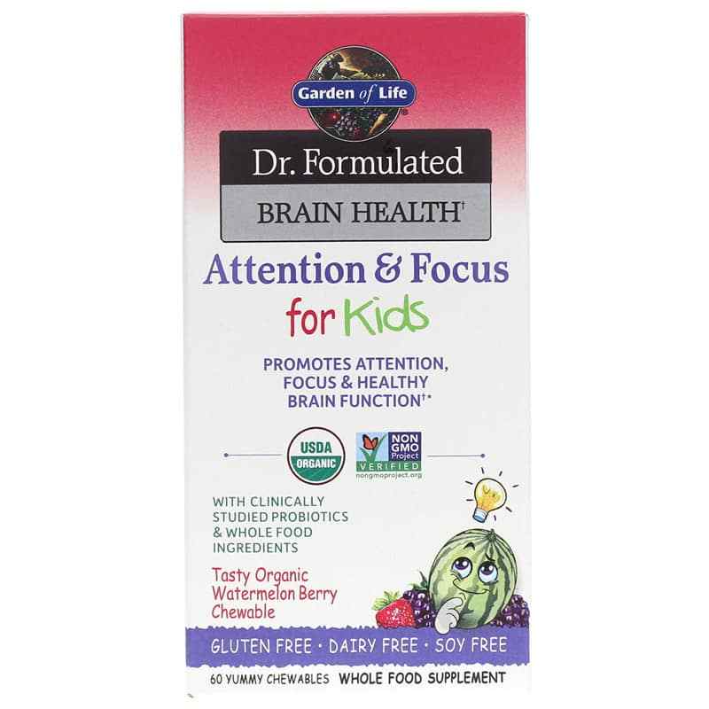 Dr. Formulated Brain Health Attention & Focus for Kids, by Garden of Life