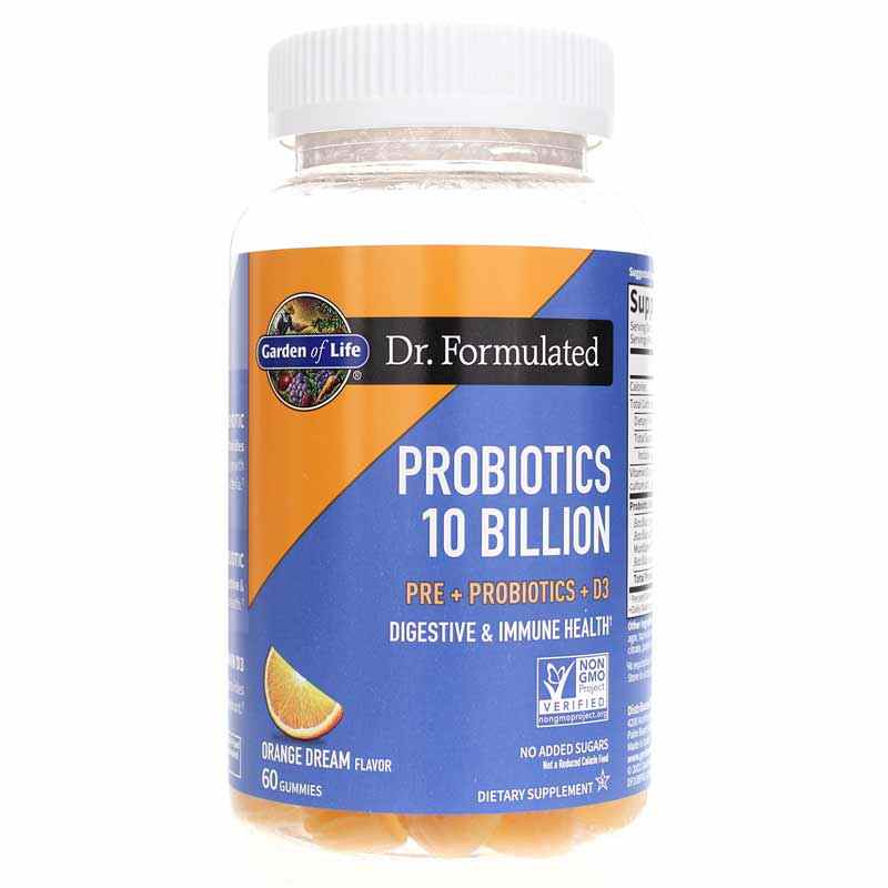 Prolactor Dr. Formulated Probiotics 10 Billion Gummies, Garden of Life ...