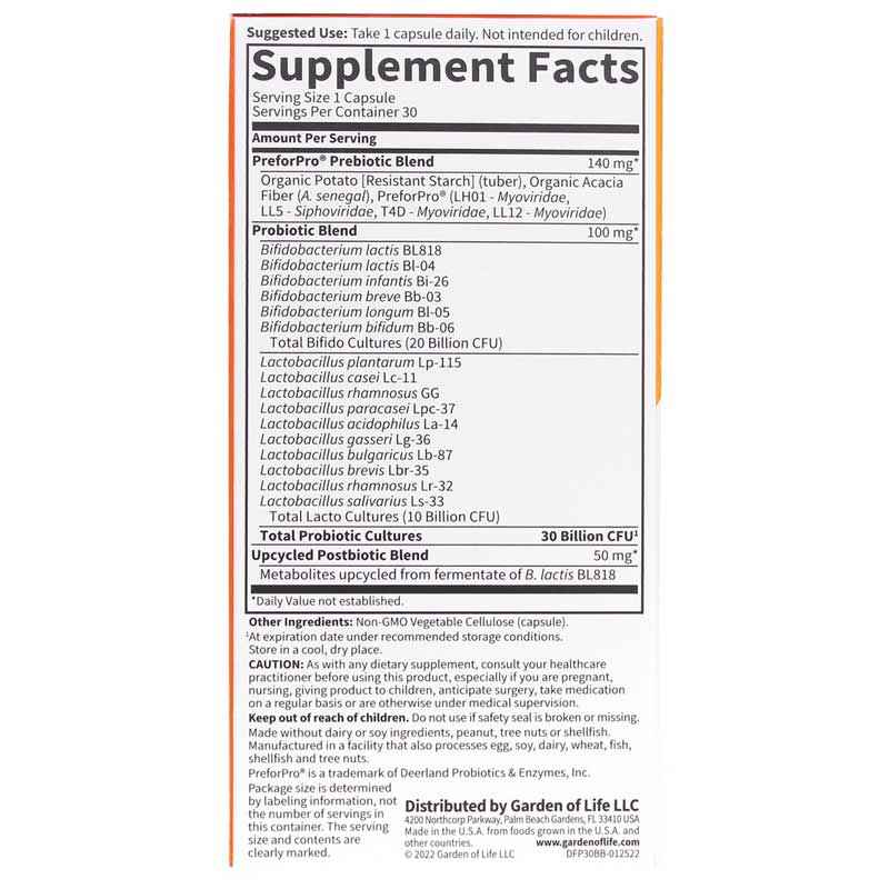 Dr. Formulated Probiotics 30 Billion, by Garden of Life, image #2