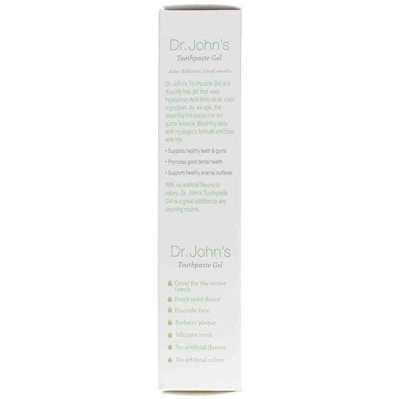 Dr. John's Toothpaste Gel with Hyaluronic Acid, by Hyalogic, image #3