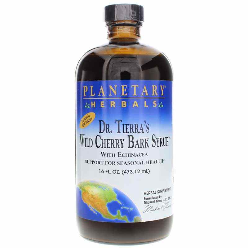 Dr Tierras Wild Cherry Bark Syrup, 16 Oz, by Planetary Herbals