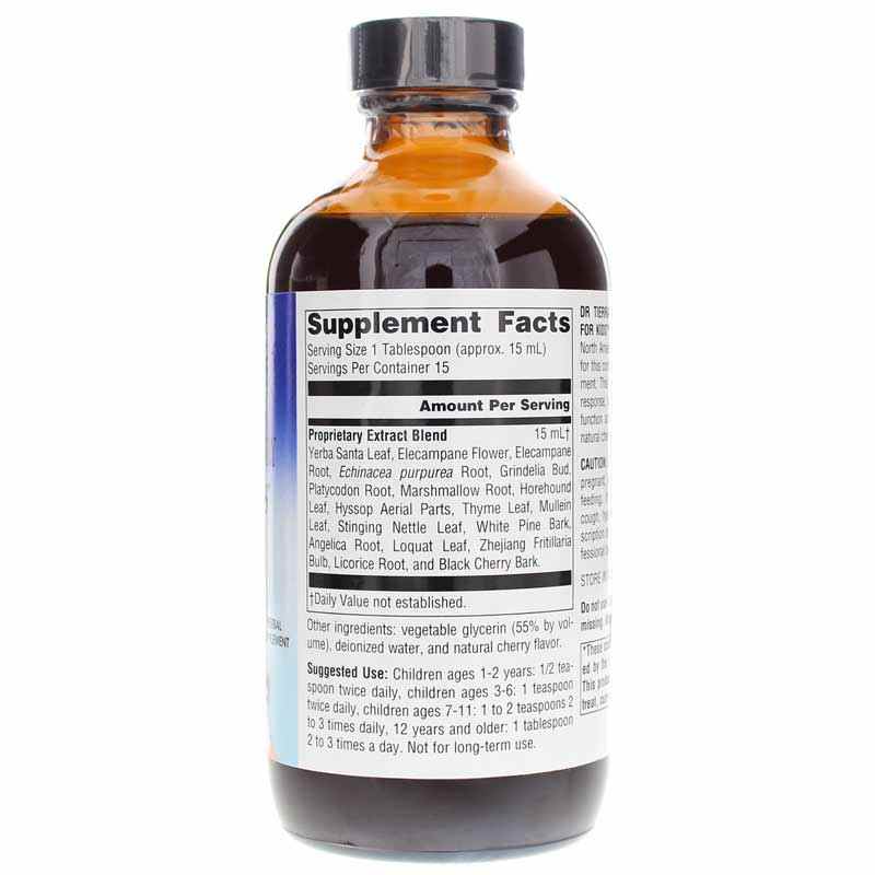 Dr Tierras Wild Cherry Bark Syrup for Kids, 8 Oz, by Planetary Herbals, image #2