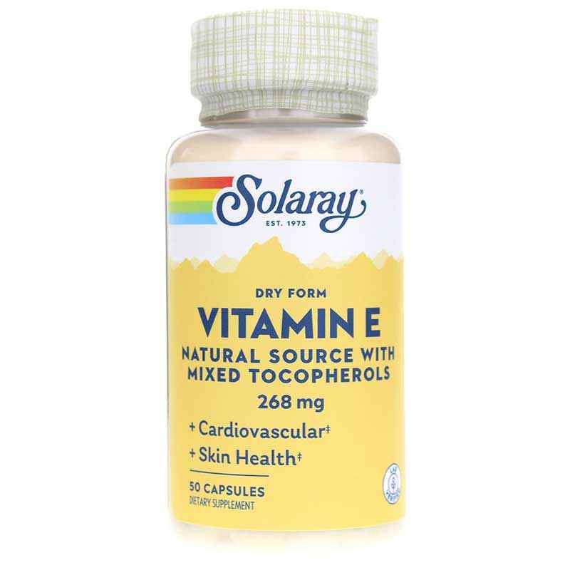 Dry Form Vitamin E 268 Mg, 50 Capsules, by Solaray