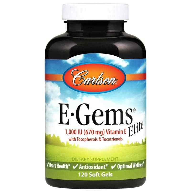 E-Gems Elite 1000 IU Natural Vitamin E, by Carlson Labs