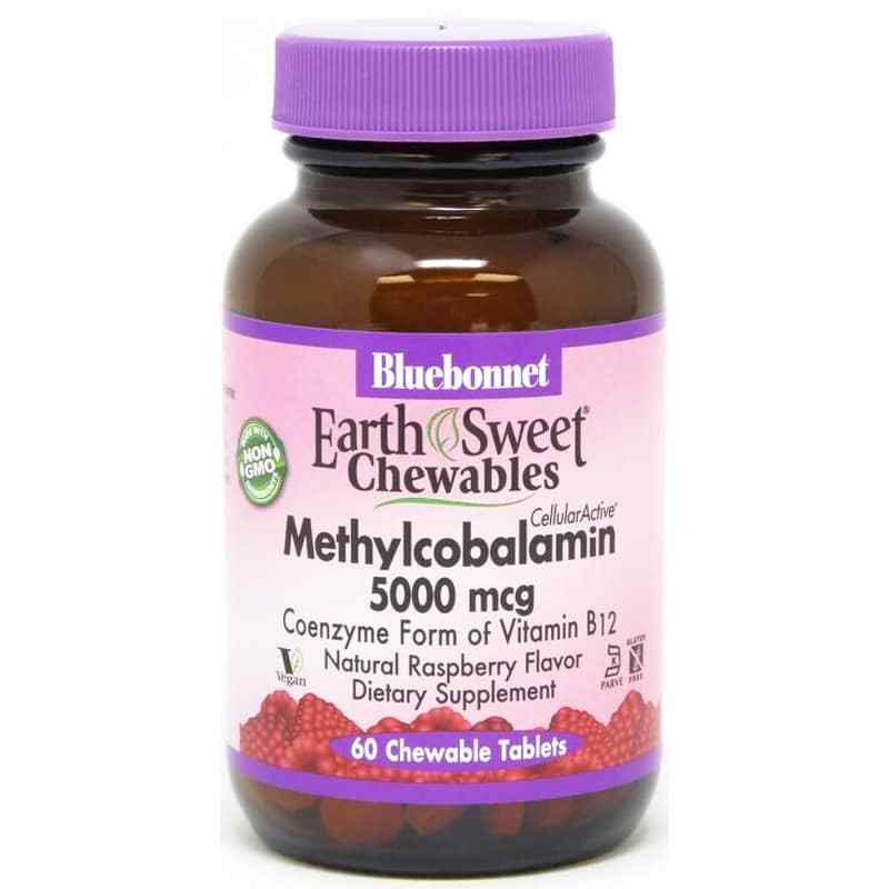 Earth Sweet Chewables Methylcobalamin 5000 Mcg, by Bluebonnet