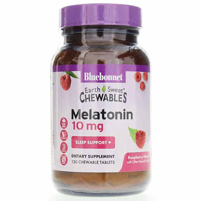 Earth Sweet Chewables Melatonin 10 Mg, 120 Chewable Tablets, by Bluebonnet