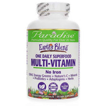 Earth's Blend Superfood Multivitamin No Iron, 120 Veg Capsules, by Paradise Herbs
