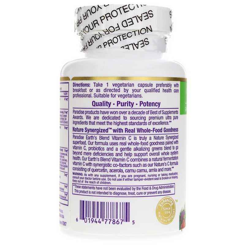 Earth's Blend Vitamin C, by Paradise Herbs, image #3