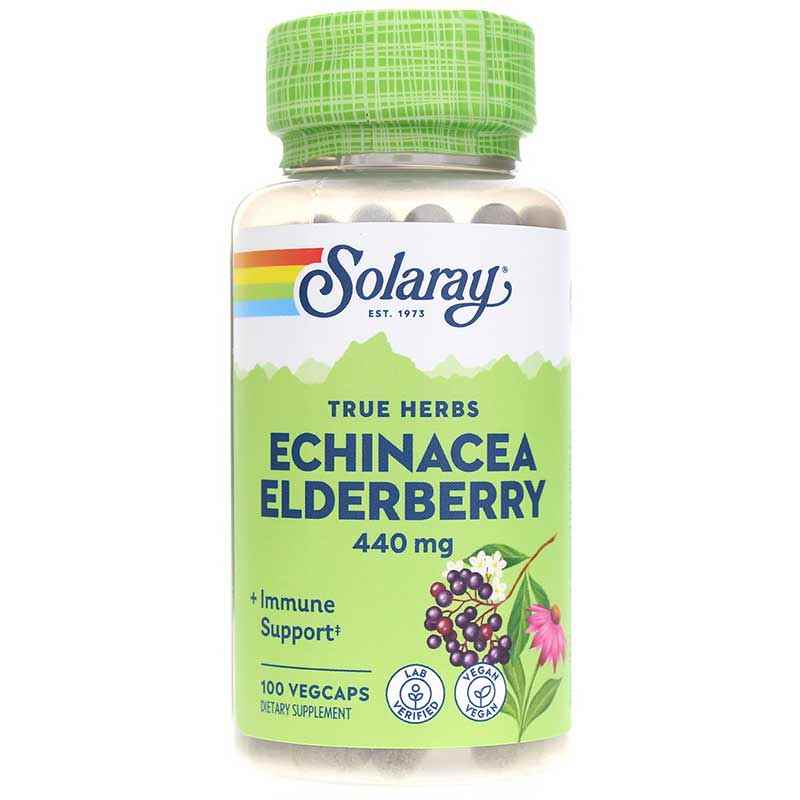 Echinacea Elderberry 440 Mg, by Solaray